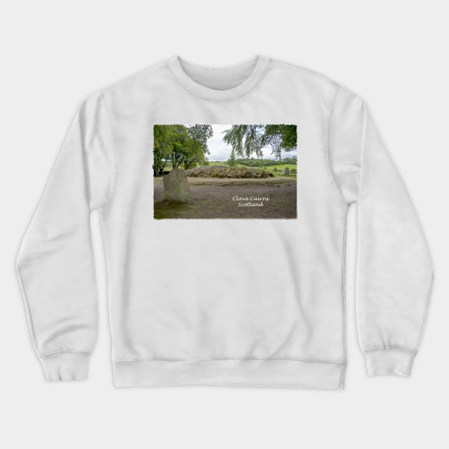 Clava Cairns, Scotland Crewneck Sweatshirt by JeanKellyPhoto